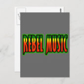 Rebel Music Postkarte (Vorne/Hinten)