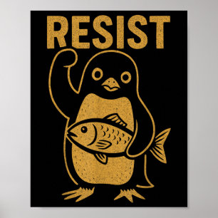 Rebel Penguin gegen Trumpf gegen Hi Poster