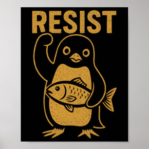 Rebel Penguin gegen Trumpf gegen Hi Poster