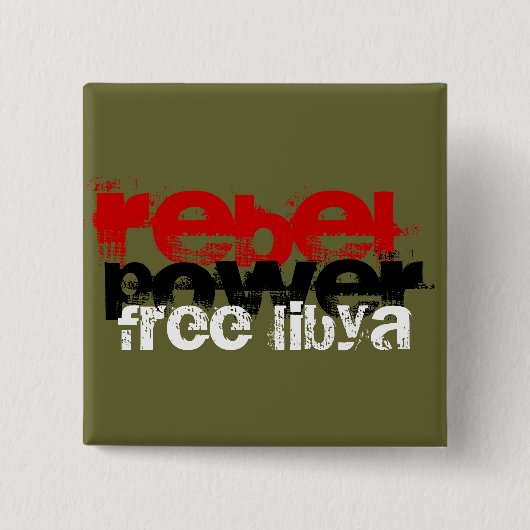 REBEL POWER FREE LIBYA BUTTON (Vorderseite)
