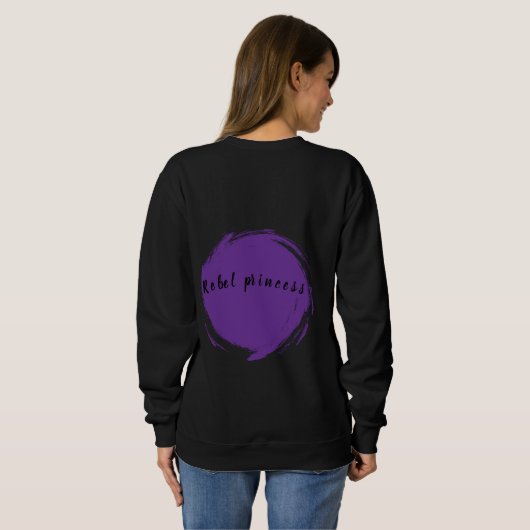 Rebel princess mood sweatshirt (Schwarz voll)