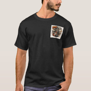 Rebel Rhythmen: Rock & Roll Totenkopf-Gitarre-Tee T-Shirt