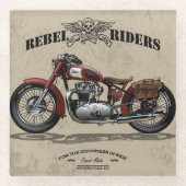Rebel Rider Bike Untersetzer | Motorrad-Untersetze (Vorderseite)