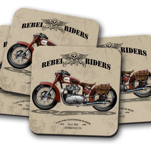 Rebel Rider Bike Untersetzer | Motorrad-Untersetze