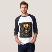 "Rebel Riffs Skull & Crossbones Rock T-Shirt (Vorne ganz)