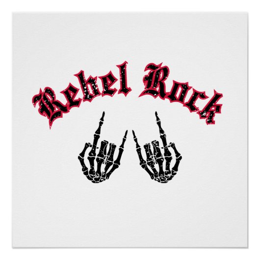 Rebel Rock Poster (Vorderseite)