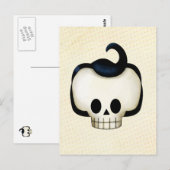Rebel Skull Postkarte (Vorne/Hinten)