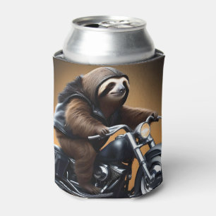 Rebel Sloth: Ein lederverkleidetes Motorrad Dosenkühler