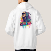 Rebel Soul – Bold Graffiti Pop Art Streetwear Hoodie (Rückseite)