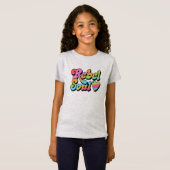 Rebel Soul Rainbow Colors Graphic T-Shirt (Vorne ganz)