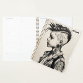 **Rebel-Tinte: Punk-Geist in Schwarz und Weiß** Planer (Anzeige)