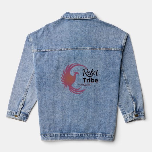 Rebel Tribe Denim Jacket – Phoenix Logo  Jeansjacke (Rückseite)