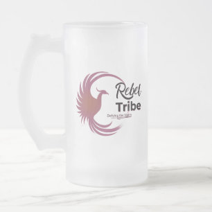 Rebel Tribe Phoenix-Logo Mattglas Bierglas