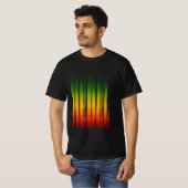Rebel verschwommene Wirkung Typografie Rasta Regga T-Shirt (Vorne ganz)