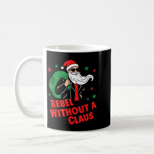 Rebel Without A Claus– Cool Santa Leather Jacket C Kaffeetasse (Links)