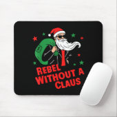 Rebel Without A Claus– Cool Santa Leather Jacket C Mousepad (Mit Mouse)