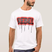 REBELDRIP Defiance in Red Echo T-Shirt (Vorderseite)