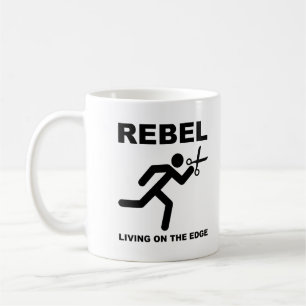 Rebell am Rand Lustiger Becher Kaffeetasse