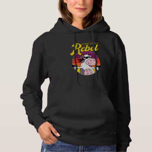 Rebell auf Pflanze Vegetarische Pflanze Vega Hoodie