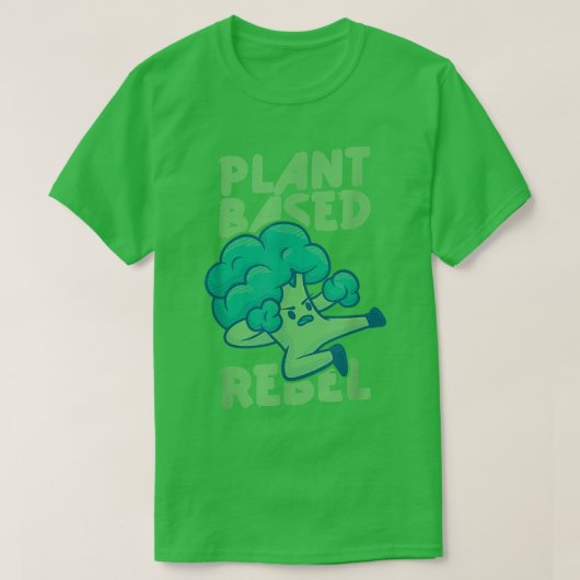 Rebell auf PflanzeGemüses Gemütliche vegetarische  T-Shirt (Design vorne)