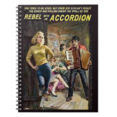 Rebell mit Akkordeon Notizblock (Vorderseite)