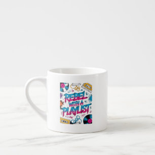 Rebell mit einer Playlist – Retro-Musikliebhaber Espressotasse