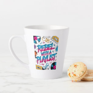 Rebell mit einer Playlist – Retro-Musikliebhaber Milchtasse