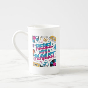 Rebell mit einer Playlist – Retro-Musikliebhaber Porzellantasse