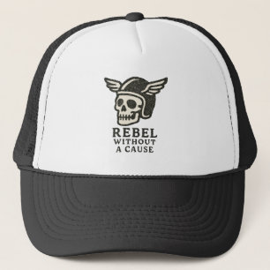 Rebell ohne Ursache Schädel Truckerkappe