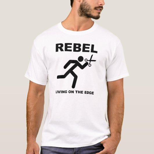 Rebellen auf dem Edge Funny T - Shirt (Vorderseite)