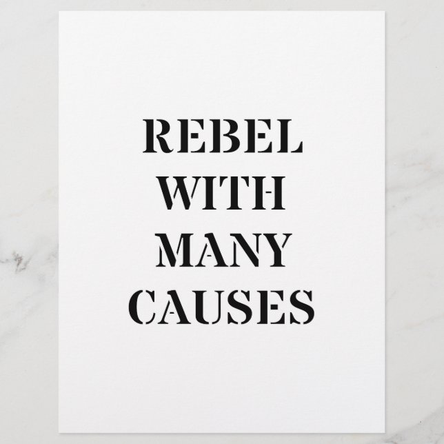 Rebellen mit vielen Ursachen (Vorderseite)