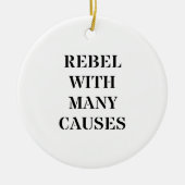 Rebellen mit vielen Ursachen Keramikornament (Vorne)