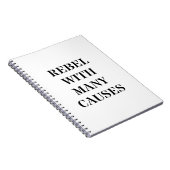 Rebellen mit vielen Ursachen Notizblock (Rechte Seite)