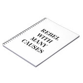 Rebellen mit vielen Ursachen Notizblock (Linke Seite)