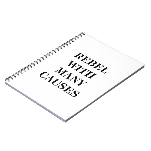 Rebellen mit vielen Ursachen Notizblock (Linke Seite)