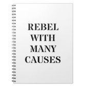 Rebellen mit vielen Ursachen Notizblock (Vorderseite)