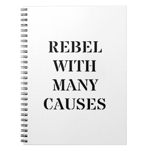 Rebellen mit vielen Ursachen Notizblock (Vorderseite)