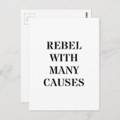 Rebellen mit vielen Ursachen Postkarte (Vorne/Hinten)