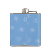 Rebellen ohne Claus Reindeer Blue Holiday Flachmann (Rückseite)