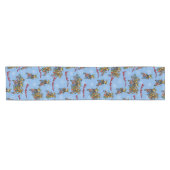 Rebellen ohne Claus Reindeer Holiday Cartoon Kurzer Tischläufer (Horizontal)