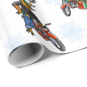 Rebellen ohne Claus Reindeer Silver Holiday Geschenkpapier (Rolleneckpunkt)