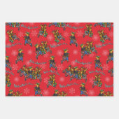 Rebellen ohne Claus Rentier Holiday Trio Geschenkpapier Set (Vorderseite 3)