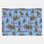 Rebellen ohne Claus Rentier Holiday Trio Geschenkpapier Set (Vorderseite 2)