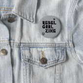 RebellenGrrl Zine Button (Beispiel)