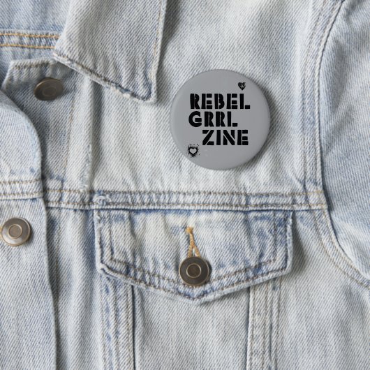 RebellenGrrl Zine Button (Beispiel)