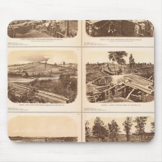 Rebellenlinien, Atlanta, Ga Mousepad (Vorne)