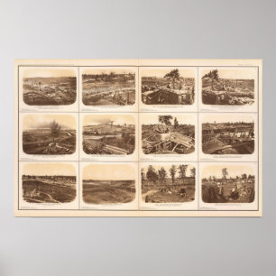 Rebellenlinien, Atlanta, GA Poster