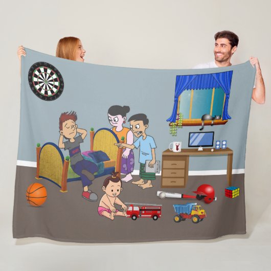 Rebellens Zuflucht Fleecedecke (Beispiel)
