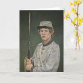 Rebellensoldat-zivile Karte (Gelbe Blume)