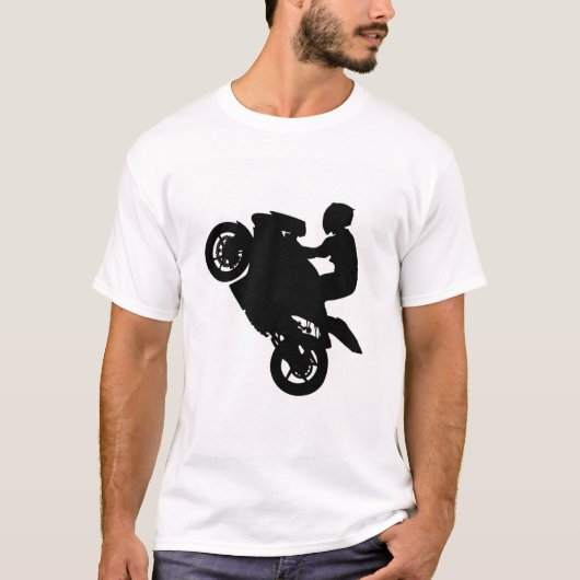 "Rebellenstreiter YOLO - Motorraddesign vorne/hint T-Shirt (Vorderseite)
